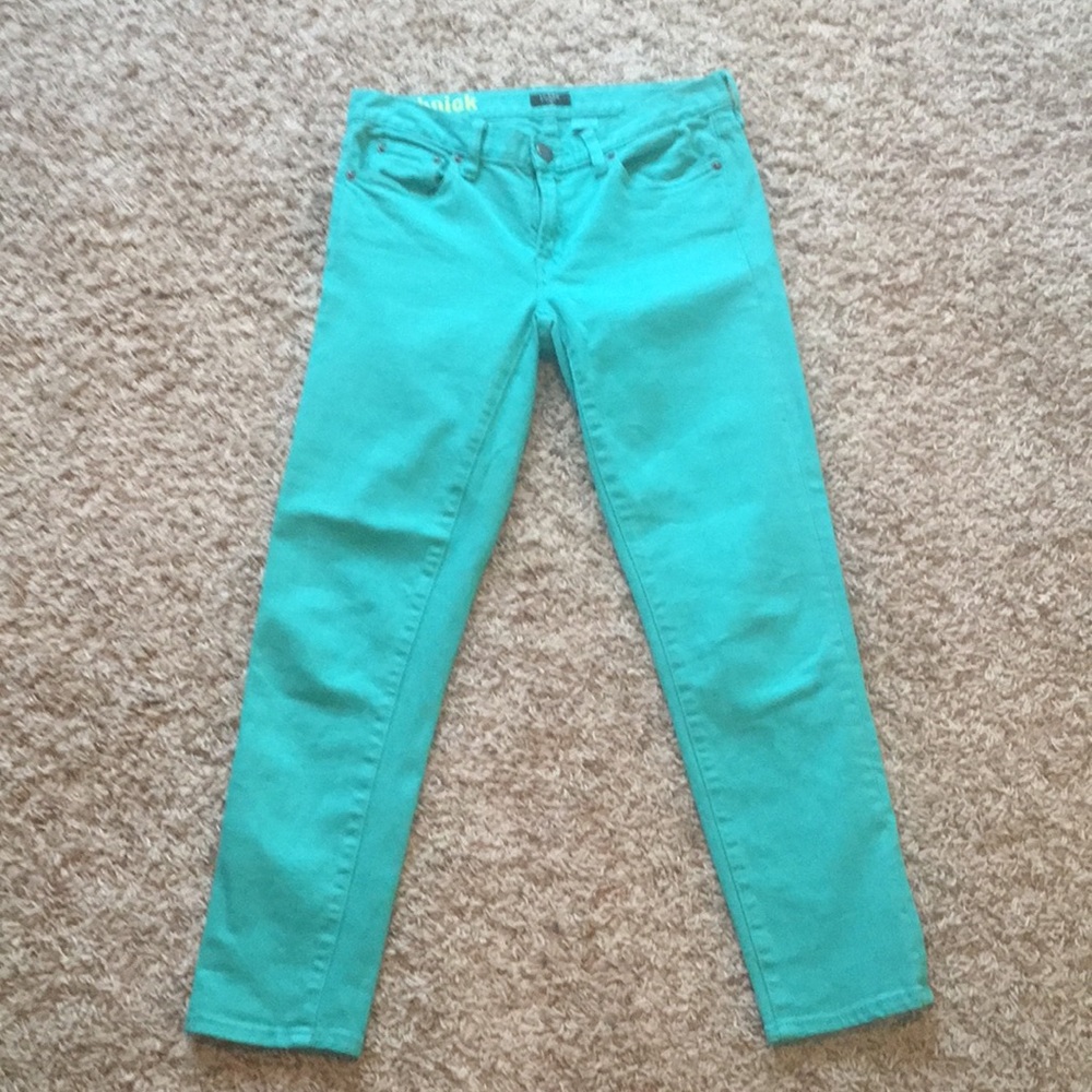 J Crew sea foam cropped jeans sz. 25